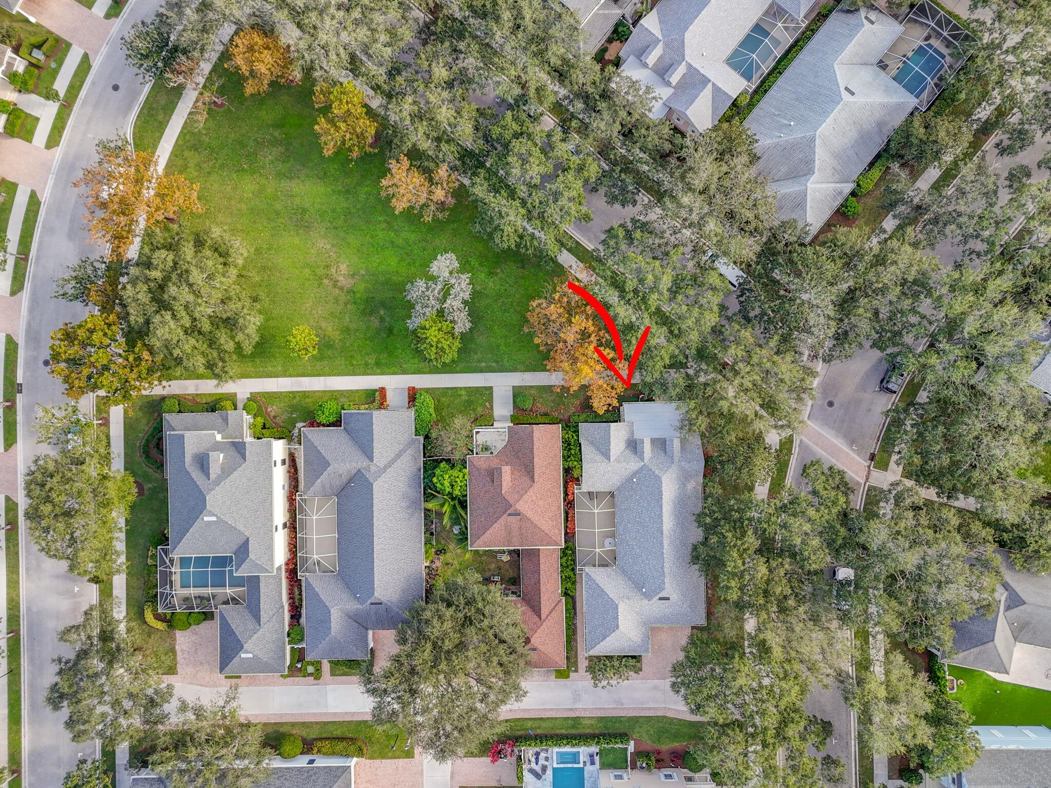 172 Queensland Lane Jupiter, FL 33458 - Photo 3 of 25 an aerial view of house with swimming pool