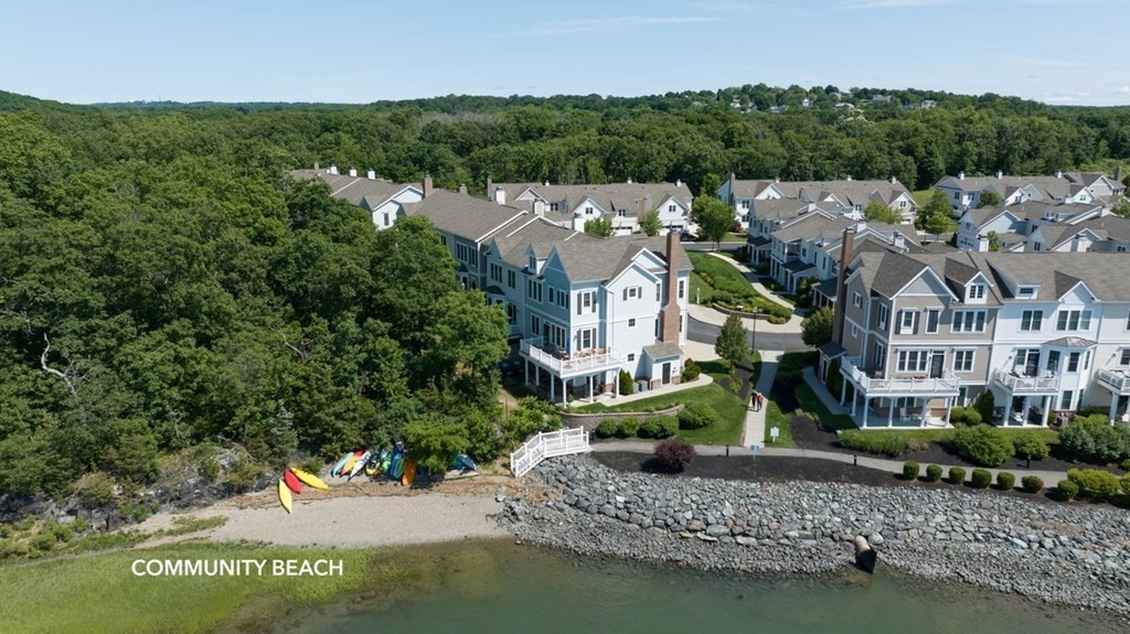 113 Halsted, Unit 113 Hingham, MA 02043 - Photo 24 of 41 a view of multiple houses with a lake view