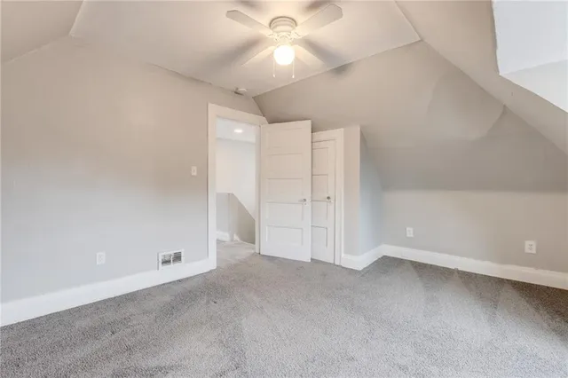 an empty room with a natural light