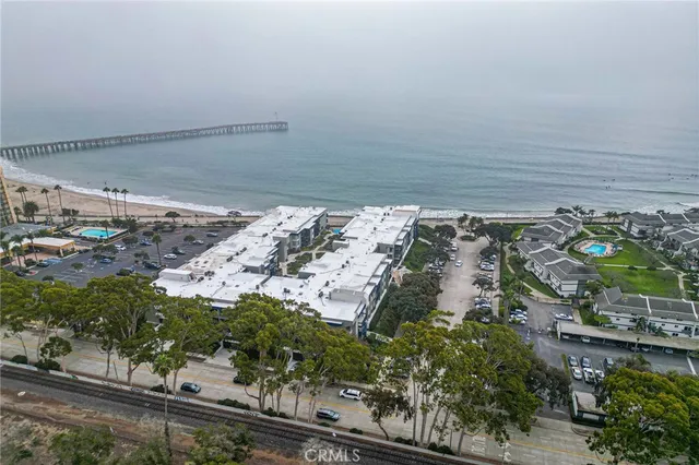 a view of a terrace with a bench