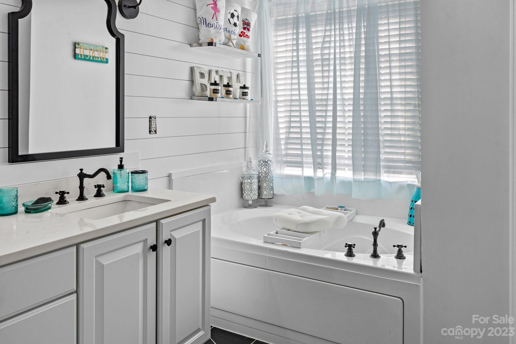 10834 Hellebore Road Charlotte, NC 28213 - Photo 28 of 41 a bathroom with a sink and a bathtub