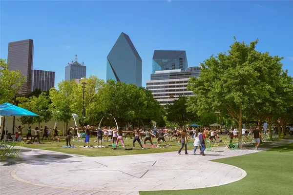 a view of outdoor space with seating area