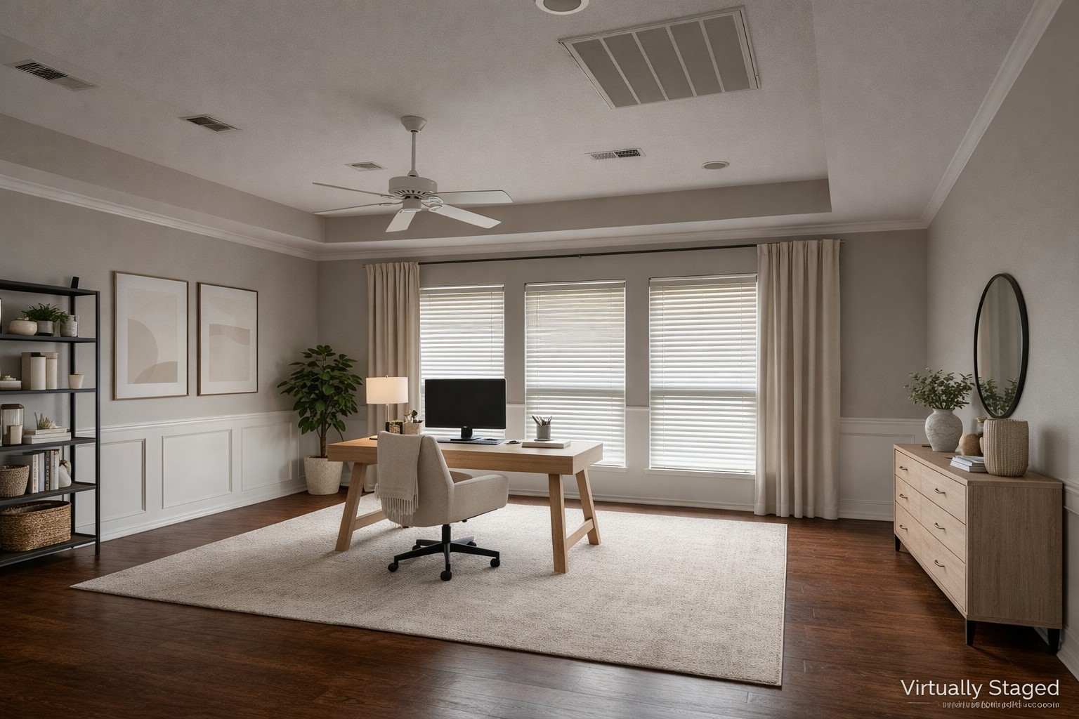 5710 Desert Oak Way Spring, TX 77379 - Photo 10 of 30 a workspace with furniture window and wooden floor
