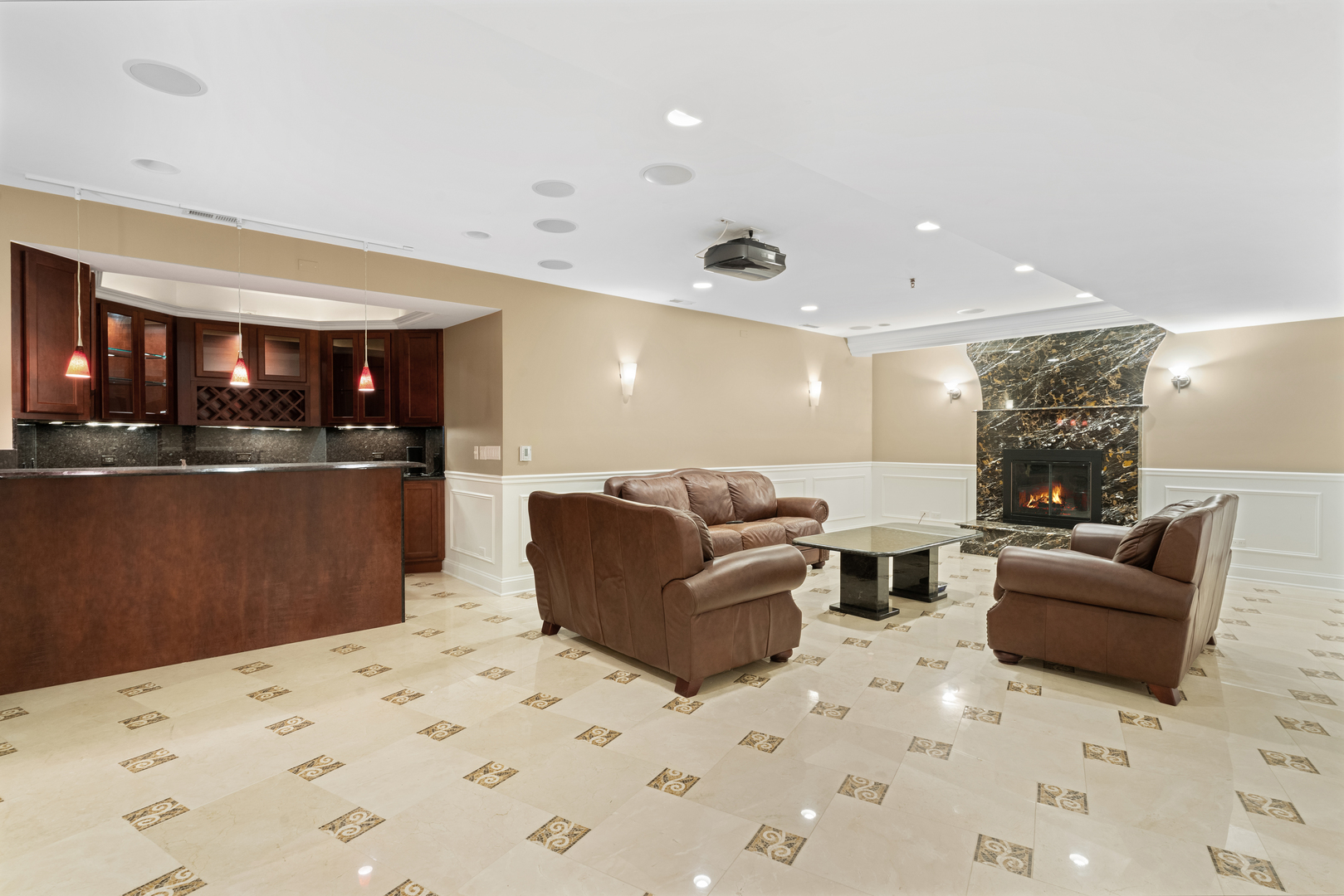 1184 Prospect Lane Des Plaines, IL 60018 - Photo 23 of 24 a living room with furniture and kitchen view
