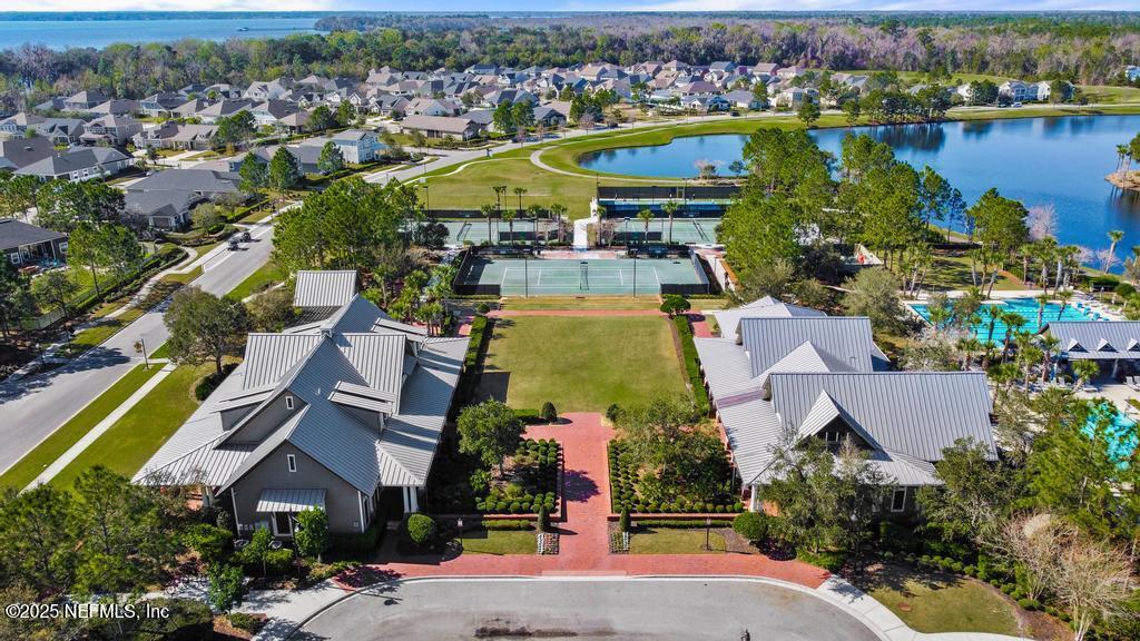201 Oak Shadow Place St. Johns, FL 32259 - Photo 48 of 52 an aerial view of residential houses with outdoor space and lake view