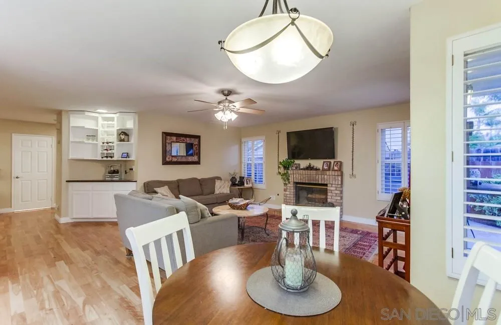 13919 Poway Valley Road Poway, CA 92064 - Photo 32 of 70 a living room with fireplace furniture and a flat screen tv