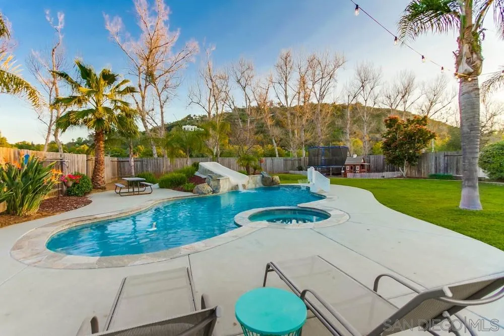 13919 Poway Valley Road Poway, CA 92064 - Photo 59 of 70 a view of a swimming pool with a yard and plants