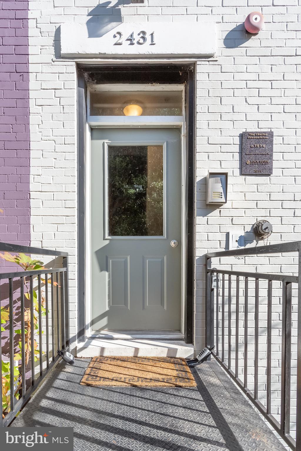 2431 Ontario Road Northwest, Unit 4 Washington, DC 20009 - Photo 4 of 48 a view of front door of house