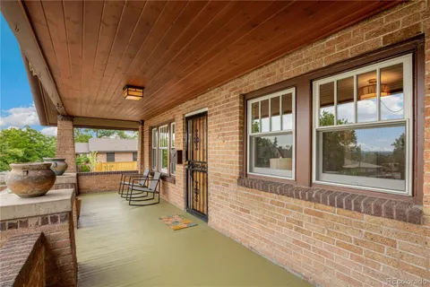 a house view with a seating space