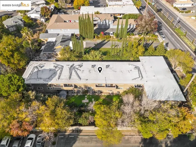 a view of a terrace with a lake view