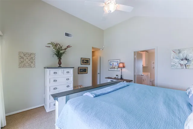 a bedroom with a bed and closet