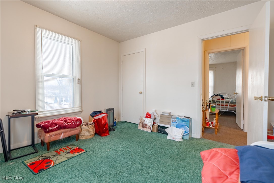 900 4th Street Southwest Canton, OH 44707 - Photo 21 of 31 Playroom with carpet flooring and a textured ceiling