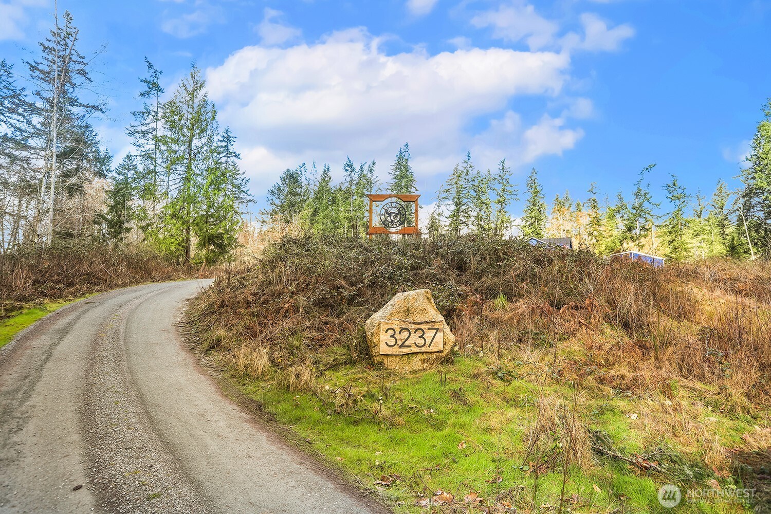 3237 Hilberg Lane Clinton, WA 98236 - Photo 3 of 40 a view of a street with a yard and large trees