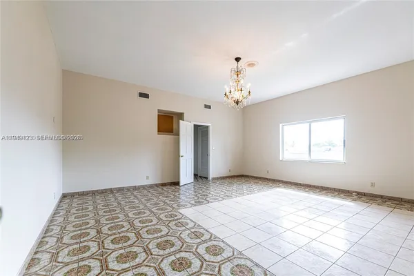 a view of an empty room