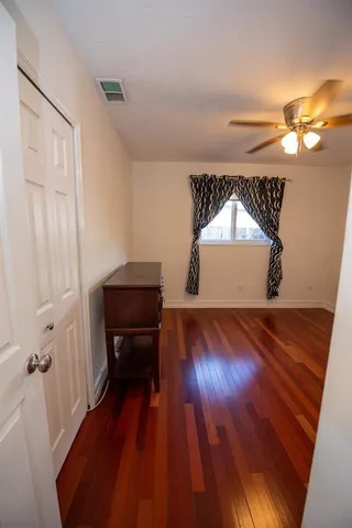 a storage utility room with washer and dryer