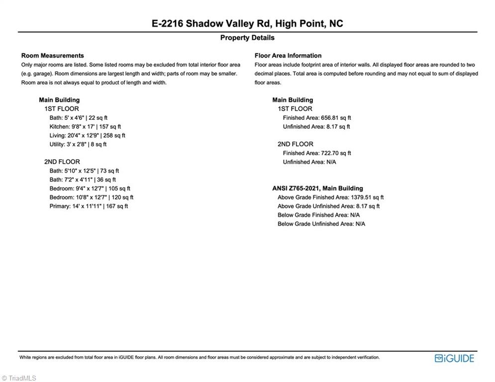 2216 Shadow Valley Road, Unit E High Point, NC 27265 - Photo 31 of 31 Floor Plan Details