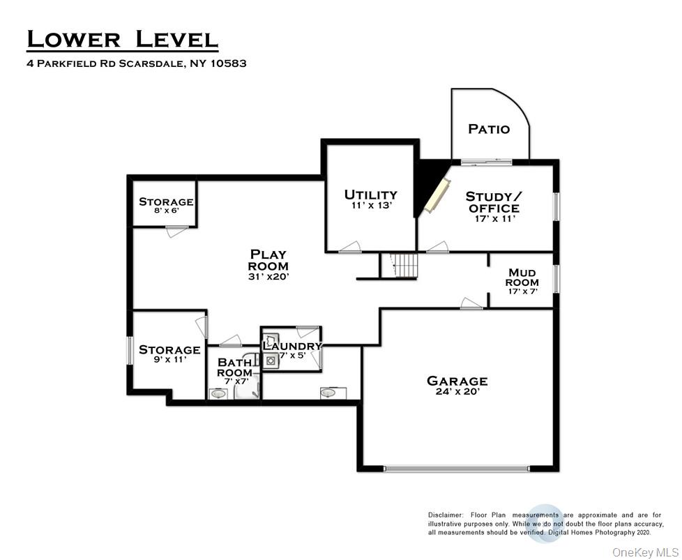 4 Parkfield Road Scarsdale, NY 10583 - Photo 33 of 33 Lower level floor plans.