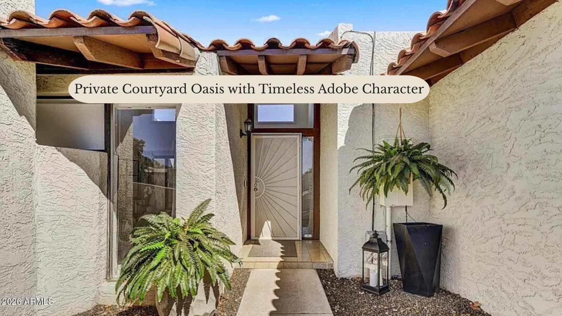 a view of a entryway with sign board