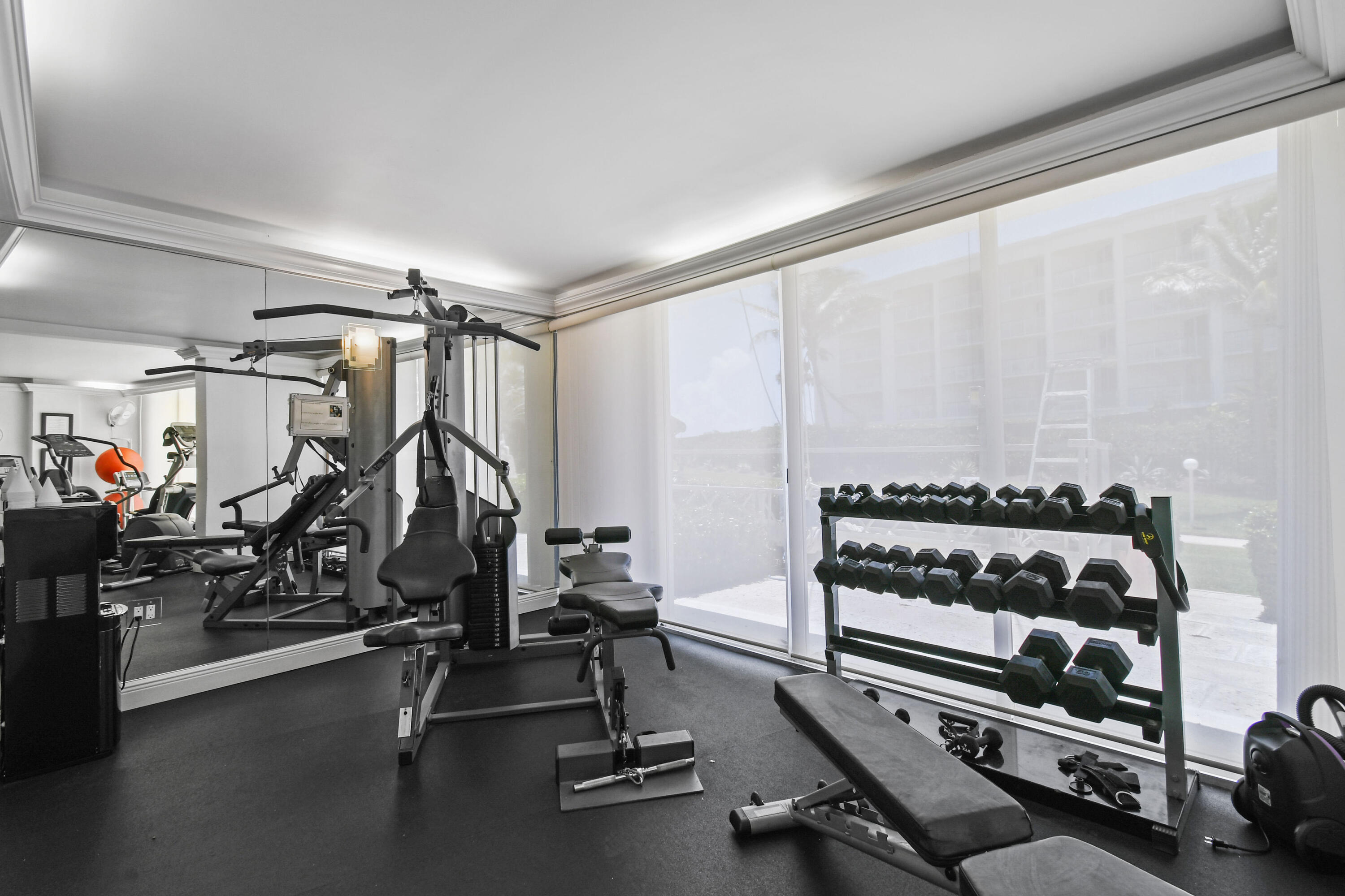 2780 South Ocean Boulevard, Unit 112 Palm Beach, FL 33480 - Photo 41 of 55 a view of a room with gym equipment