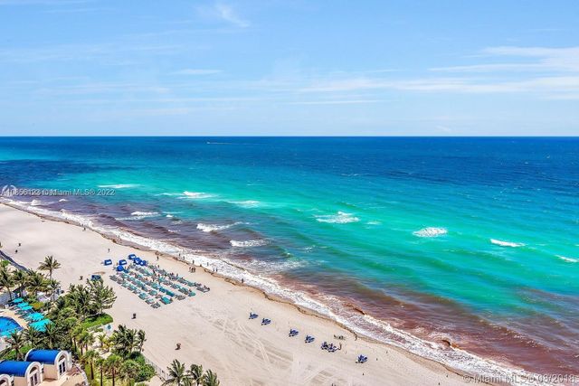 a view of an ocean beach