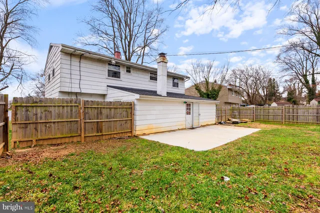 a view of backyard with tree