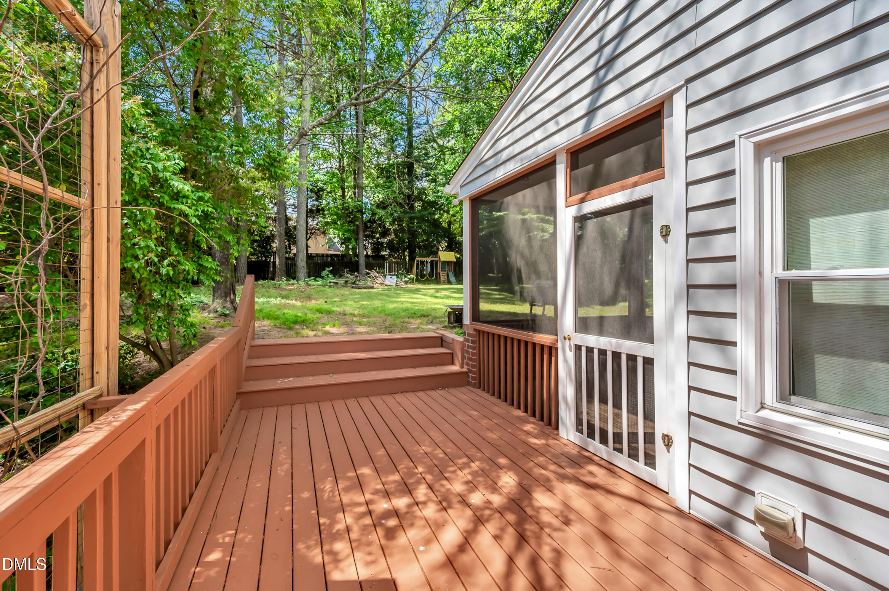 7500 Drayton Court Raleigh, NC 27615 - Photo 22 of 27 a view of backyard with green space