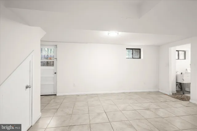 a view of an empty room