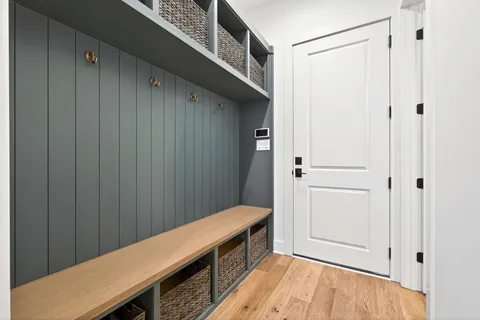 a bathroom with a sink and a shower