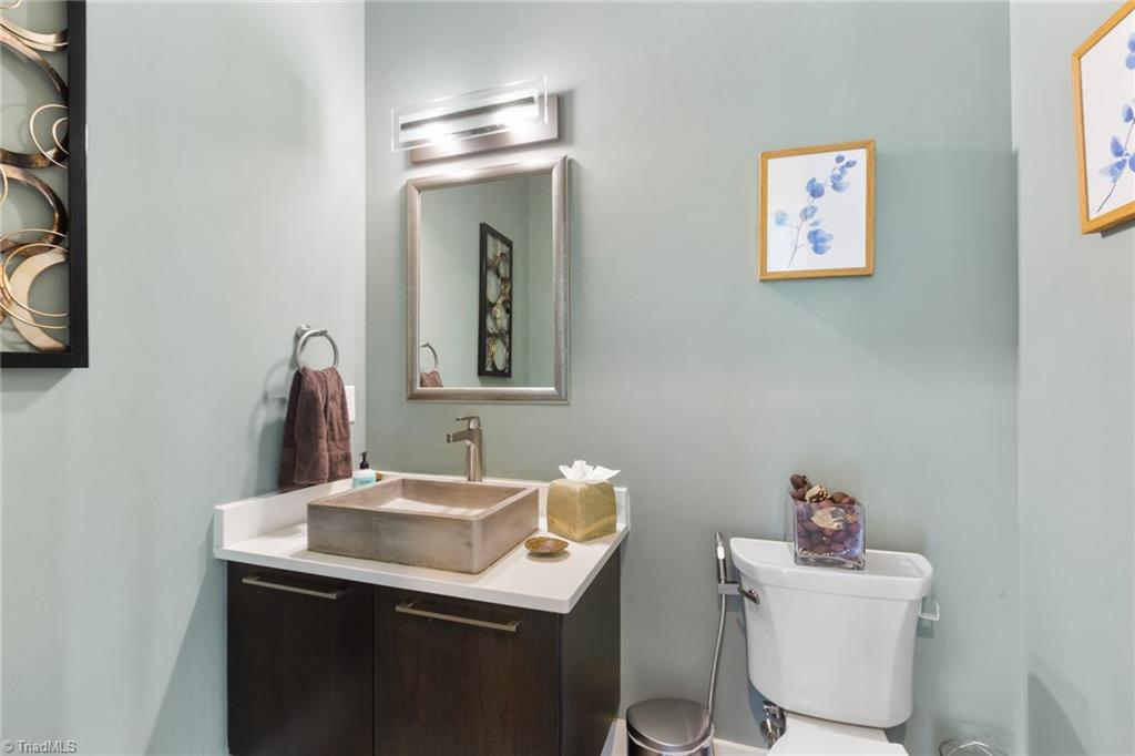 1074 Heron Ridge Road Winston-Salem, NC 27106 - Photo 32 of 50 Powder room featuring elegant concrete basin