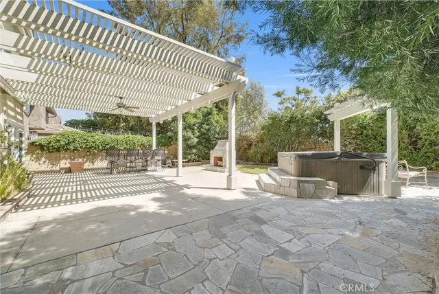 a view of a house with a patio