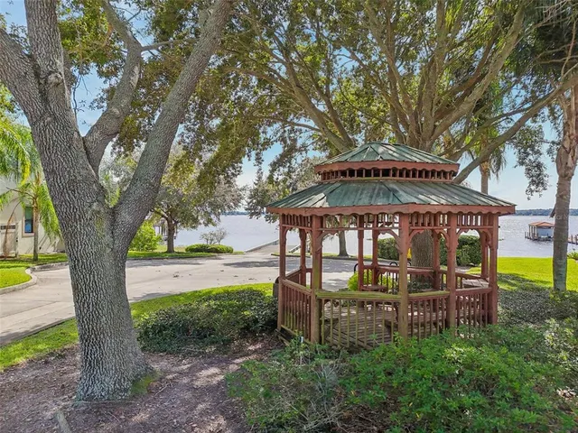a view of an outdoor space with seating area