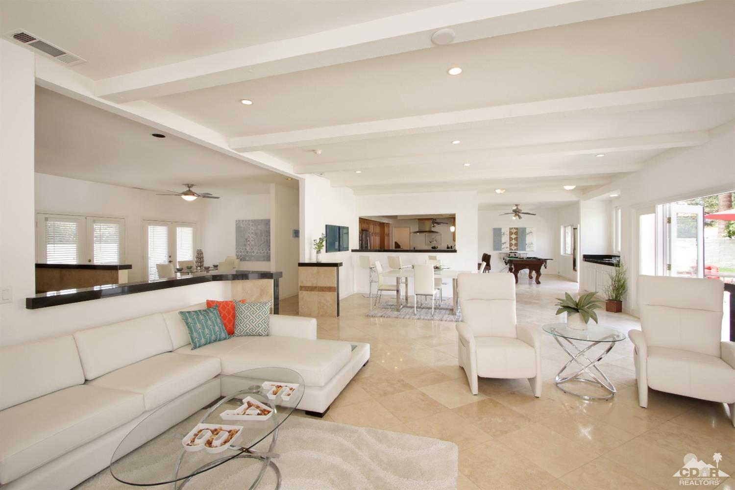 75570 Fairway Drive Indian Wells, CA 92210 - Photo 8 of 38 a living room with furniture and view of kitchen