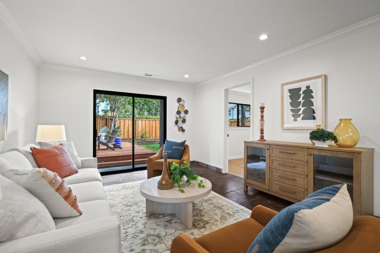 148 Myrtle Street Santa Cruz, CA 95060 - Photo 16 of 45 a living room with furniture and a large window