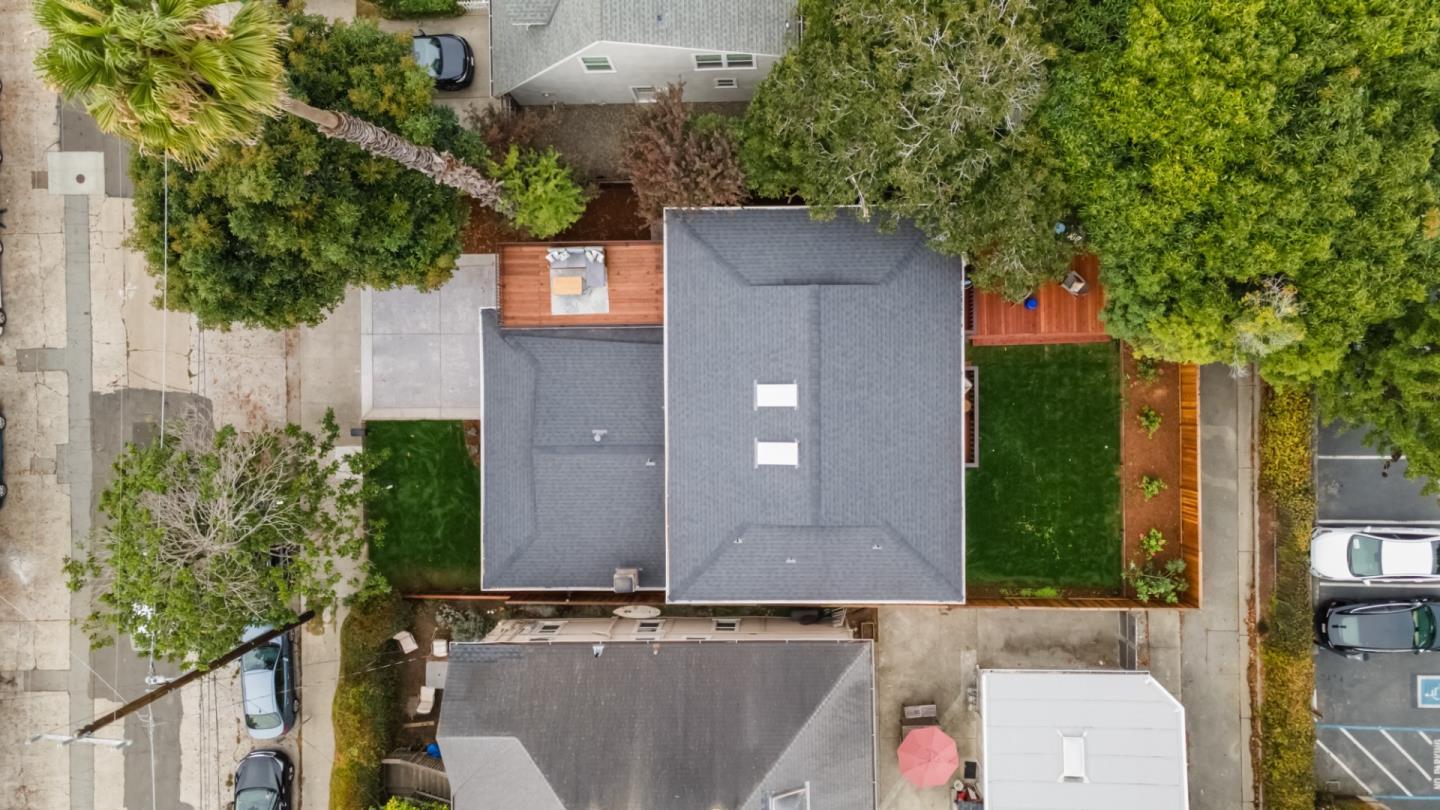148 Myrtle Street Santa Cruz, CA 95060 - Photo 39 of 45 an aerial view of a house with a yard