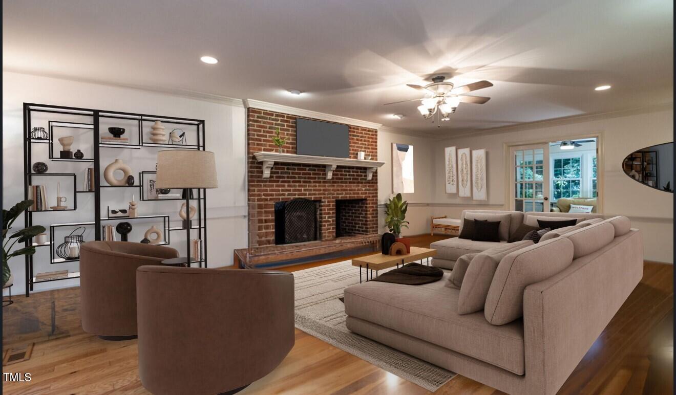 5501 Fallen Leaf Court Raleigh, NC 27606 - Photo 2 of 4 living room
