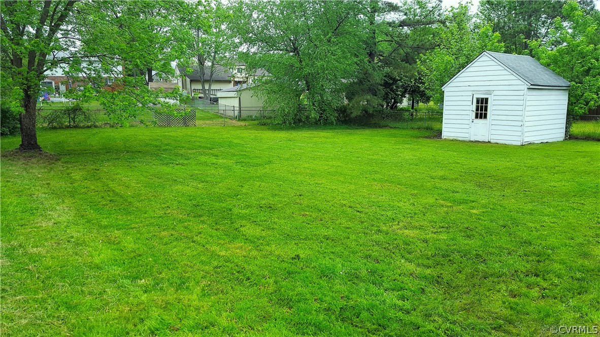 6328 Barrister Road Chesterfield, VA 23832 - Photo 9 of 9 HUGE LEVEL FENCED BACKYARD WITH DETACHED SHED WITH