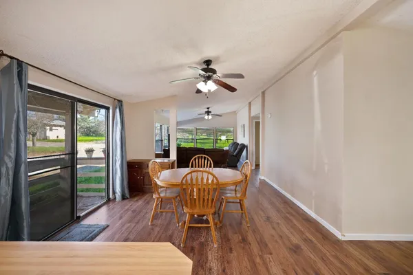 a view of a room with an ocean view