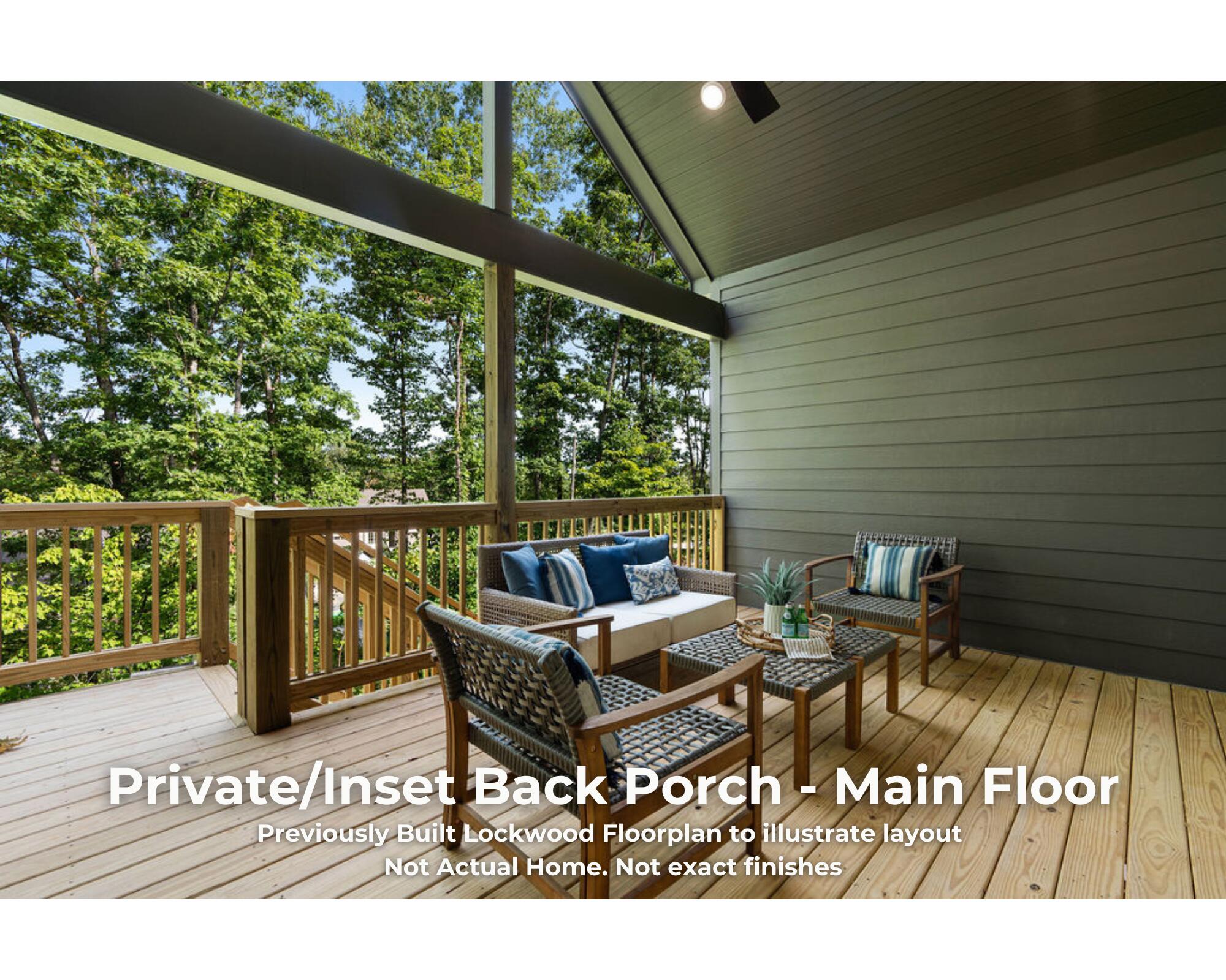 4538 Shackleford Ridge Road, Unit 2 Signal Mountain, TN 37377 - Photo 12 of 23 Private Back Porch