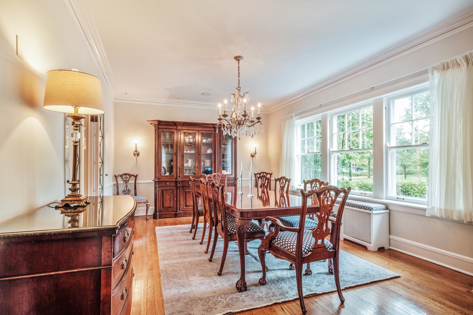 268 Ridge Avenue Winnetka, IL 60093 - Photo 6 of 26 a view of a dining room with furniture window and wooden floor