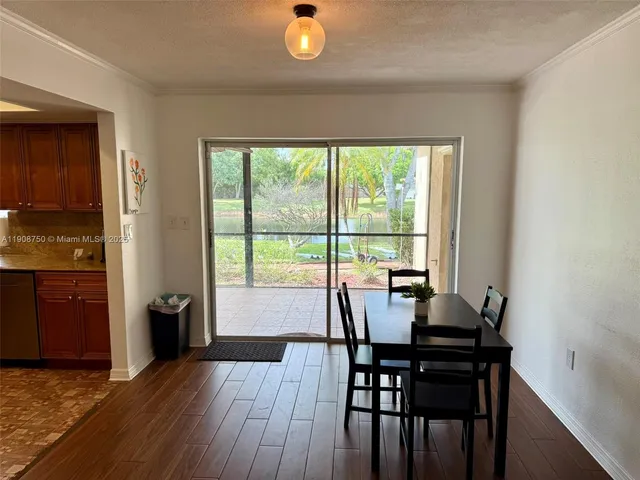 a workspace with furniture and window