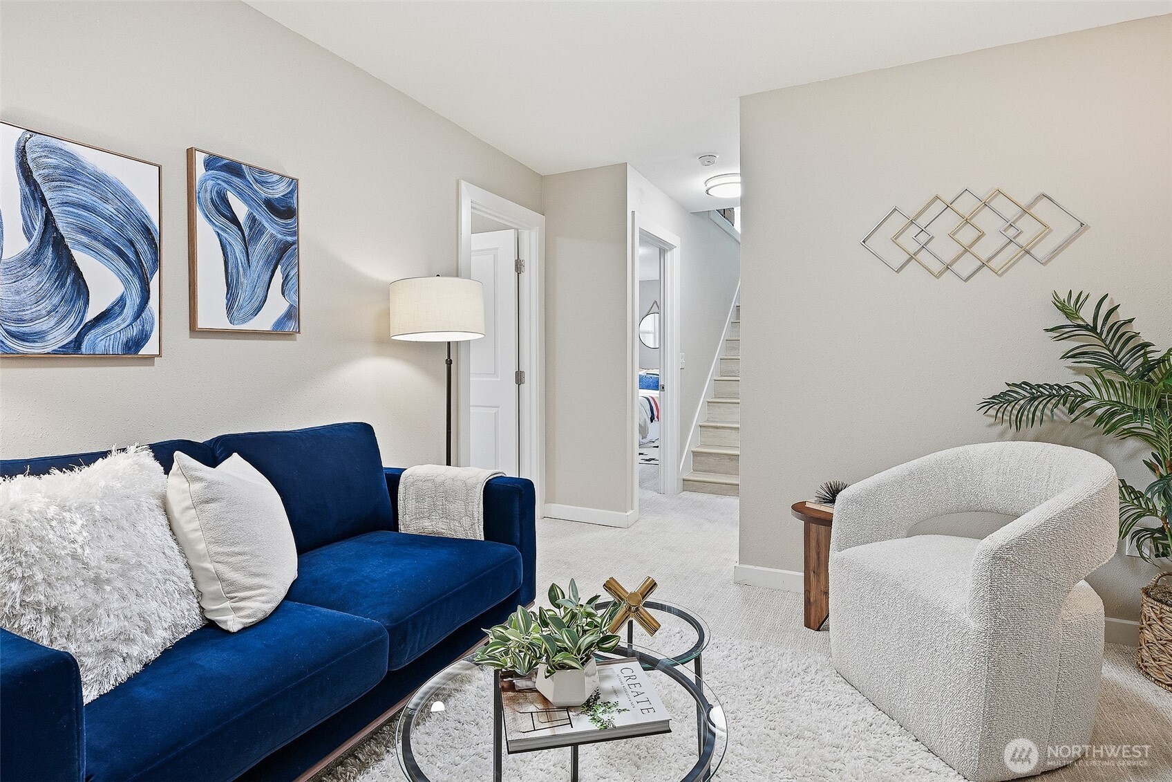 18824 80th Avenue West Edmonds, WA 98026 - Photo 22 of 35 a living room with furniture and a potted plant