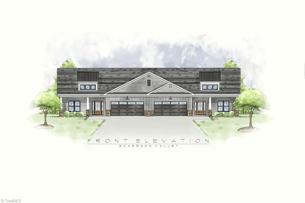 5735 Eckerson Road Greensboro, NC 27405 - Photo 3 of 6 Artist rendering of the single story duplex town home "AA"