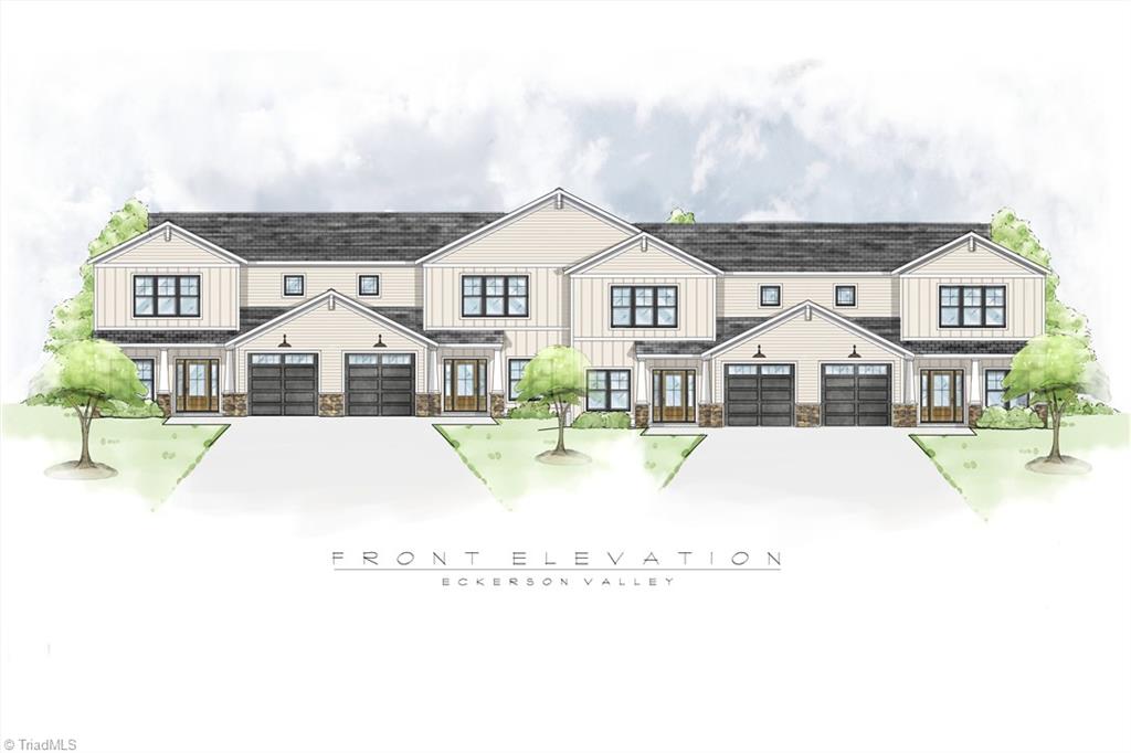 5735 Eckerson Road Greensboro, NC 27405 - Photo 4 of 6 Artist Rendering of the two story 4-unit town home "BBBB"