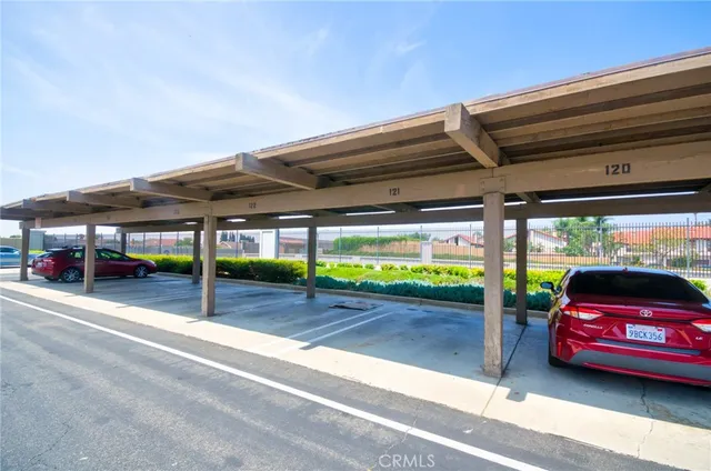 a view of a backyard with a garden and plants