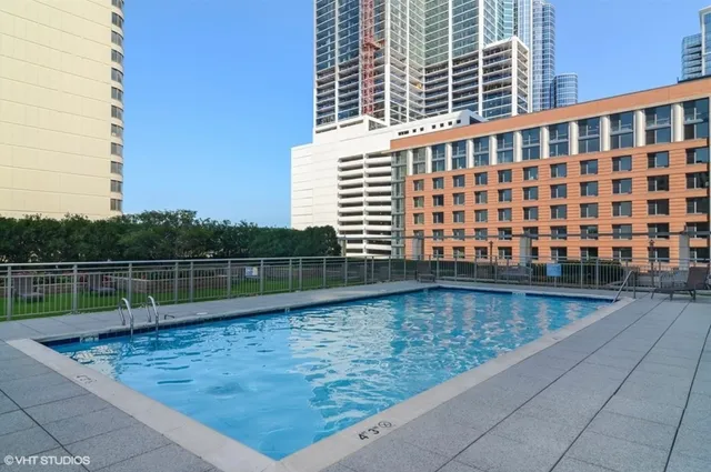 a view of swimming pool with a outdoor space