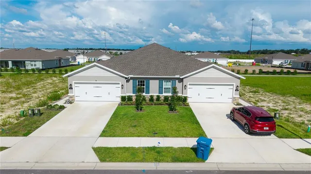 a aerial view of a house