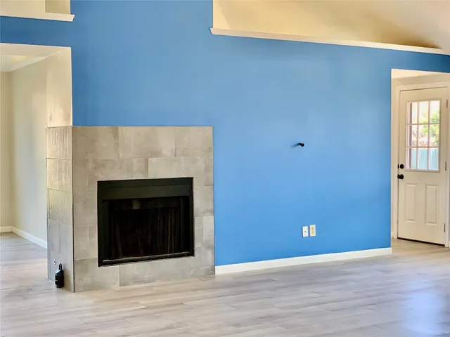 a backyard of a house