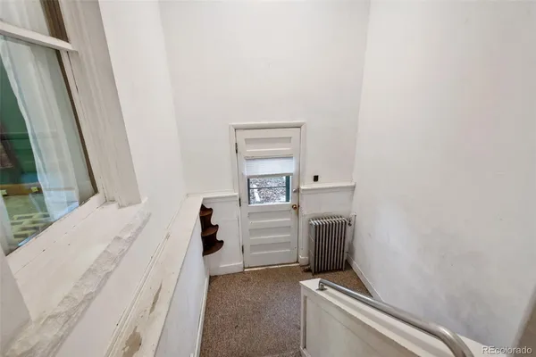 hallway with stairs