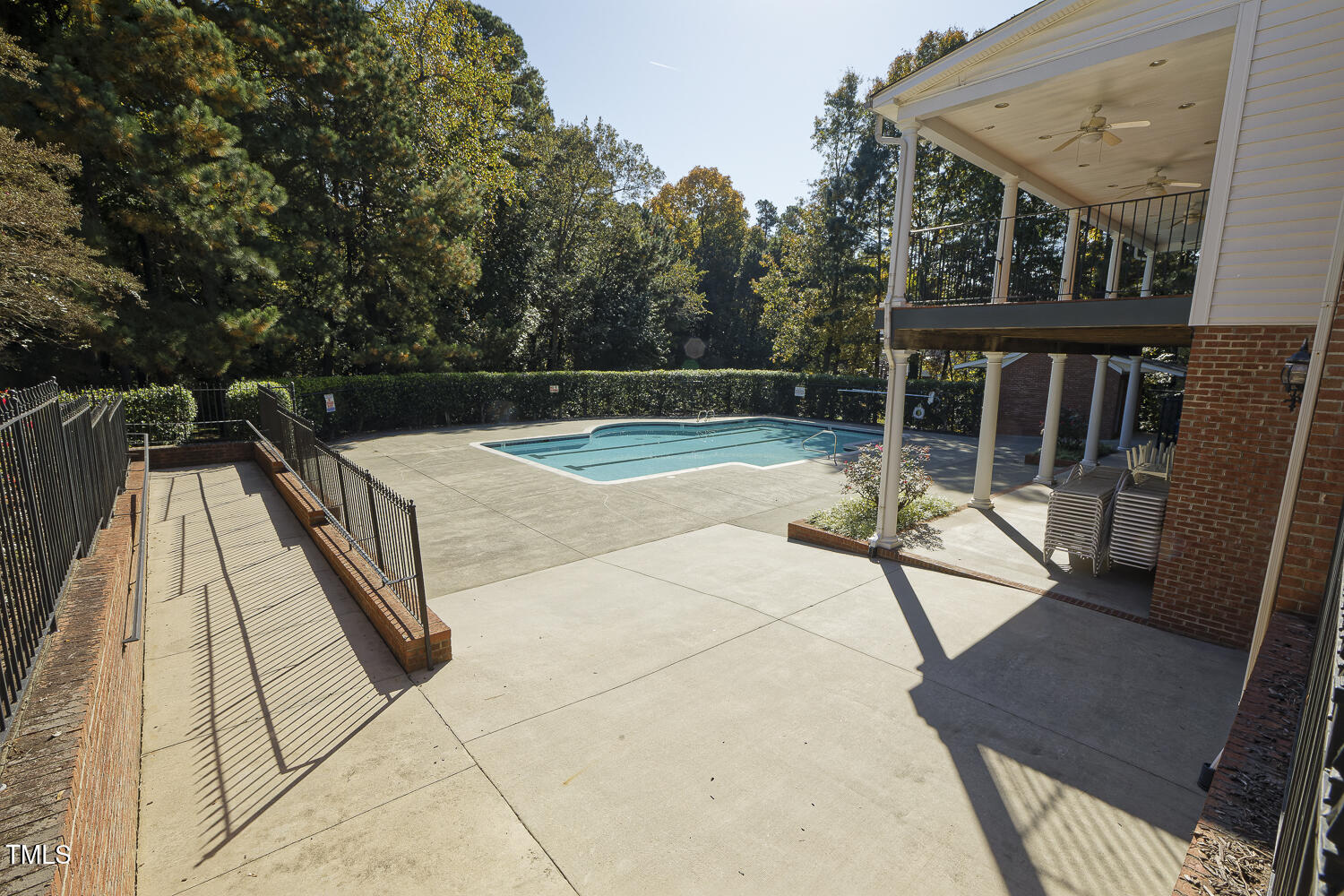 5402 Goldenglow Way Raleigh, NC 27606 - Photo 43 of 44 a view of swimming pool with sitting area