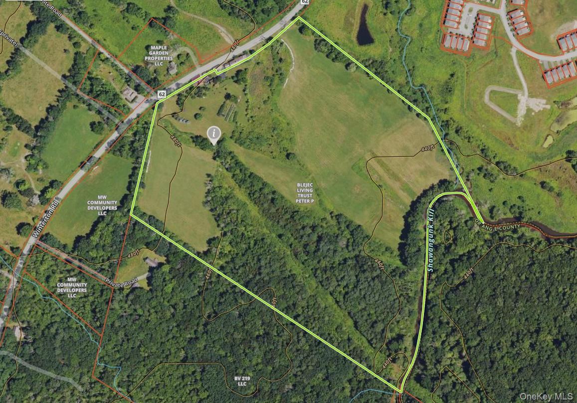 171 Winterton Road Bloomingburg, NY 12721 - Photo 2 of 13 Map / location featuring property parcel outlined